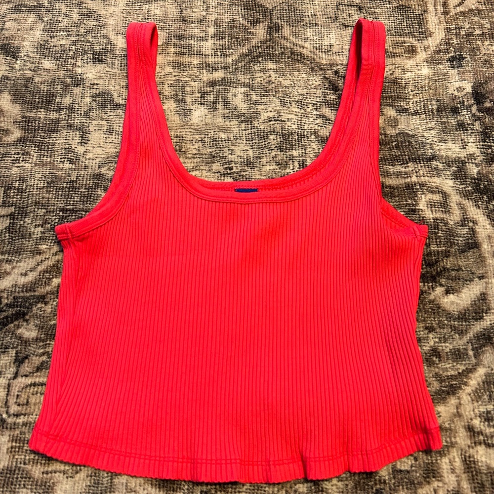 Old Navy hot pink ribbed tank